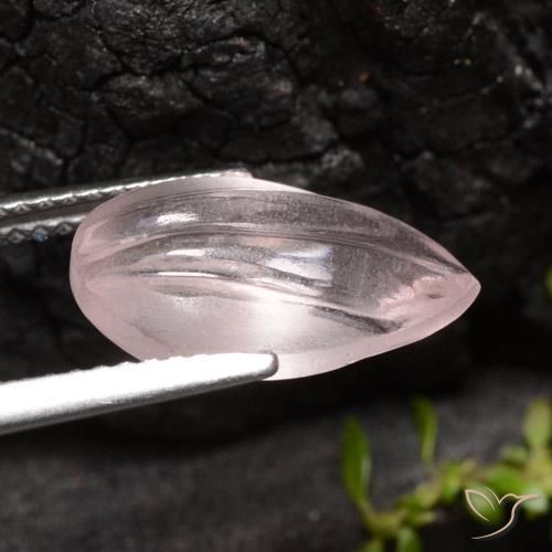 Morganite Rosa rosa naturale da 4.47 ct, Forma a pera, Trasparente