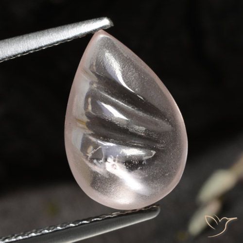 2.74ct Naturale Rosa medio-chiaro Morganite, Forma a pera, Trasparente