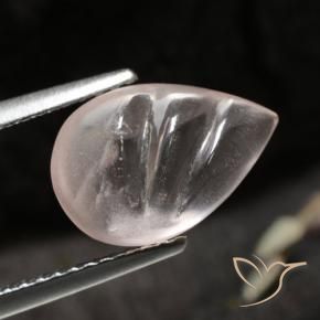 Morganite Rosa medio-chiaro naturale da 2.74 ct, Forma a pera, Trasparente