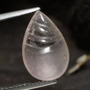Morganite Rosa chiaro naturale da 3.60 ct, Forma a pera, Trasparente