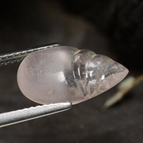 Morganite Rosa chiaro naturale da 3.60 ct, Forma a pera, Trasparente