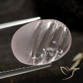 Morganite Incolore naturale da 4.17 ct, Ovale, Trasparente