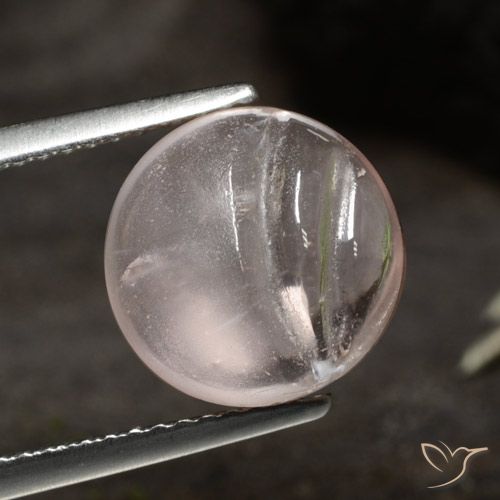 4.57ct Naturale Rosa medio-chiaro Morganite, Rotondo, Trasparente