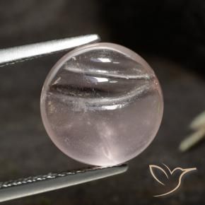 Morganite Rosa medio-chiaro naturale da 4.57 ct, Rotondo, Trasparente