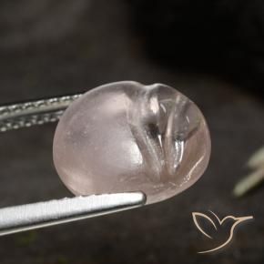 Morganite Rosa medio-chiaro naturale da 4.57 ct, Rotondo, Trasparente