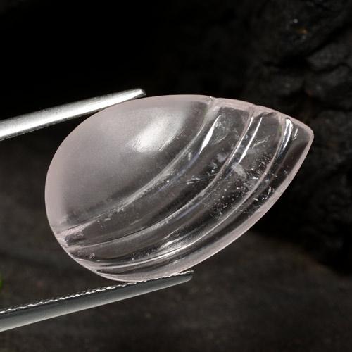 Morganite naturale bianco da 9,17 ct, taglio a pera, trasparente