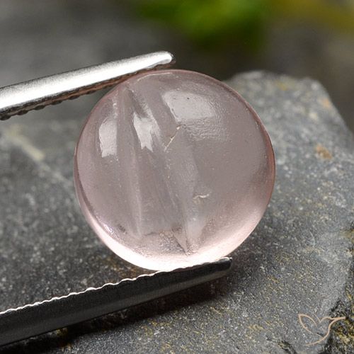 3.67ct Naturale Rosa Corallo Chiaro Morganite, Rotondo, Trasparente