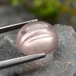 Morganite Rosa Corallo Chiaro naturale da 3.67 ct, Rotondo, Trasparente