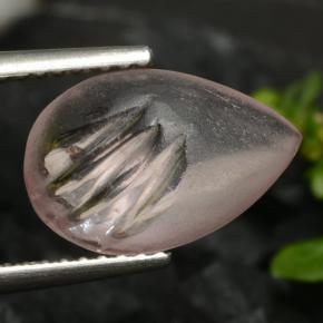 Morganite naturale rosa da 3,25 ct, taglio a pera, trasparente