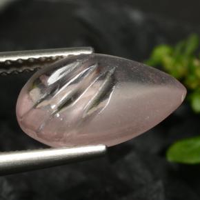 Morganite naturale rosa da 3,25 ct, taglio a pera, trasparente