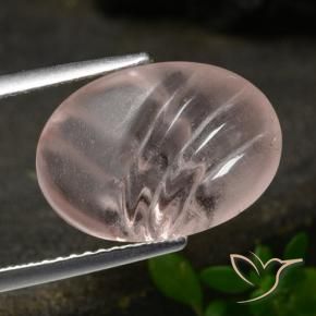Morganite Rosa medio naturale da 5.45 ct, Ovale, Trasparente