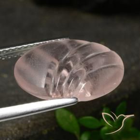 Morganite Rosa medio naturale da 5.45 ct, Ovale, Trasparente
