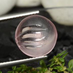 Morganite Rosa chiaro naturale da 5.96 ct, Taglio rotondo, Trasparente