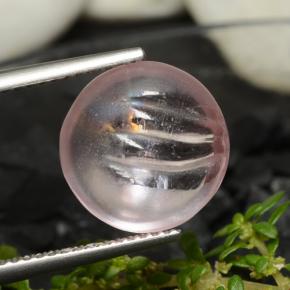 Morganite Rosa chiaro naturale da 5.96 ct, Taglio rotondo, Trasparente