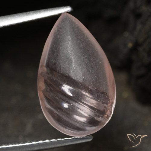 5.70ct Naturale Rosa medio-chiaro Morganite, Forma a pera, Trasparente
