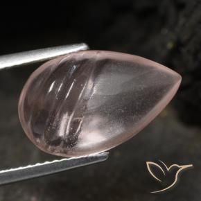 Morganite Rosa medio-chiaro naturale da 5.70 ct, Forma a pera, Trasparente
