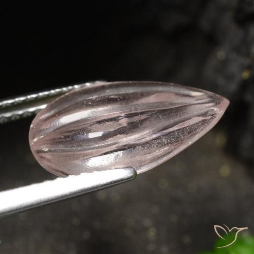 Morganite Rosa chiaro naturale da 2.74 ct, Forma a pera, Trasparente