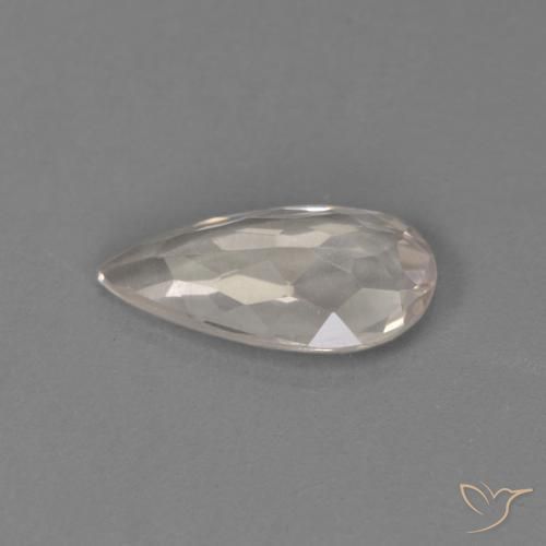 Morganite rosa fenicottero naturale da 0.66 ct, Forma a pera, VVS