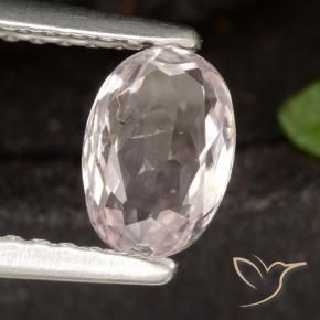 Morganite rosa fenicottero naturale da 0.57 ct, Ovale, VS-SI