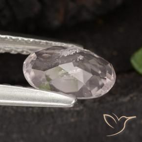 Morganite rosa fenicottero naturale da 0.57 ct, Ovale, VS-SI