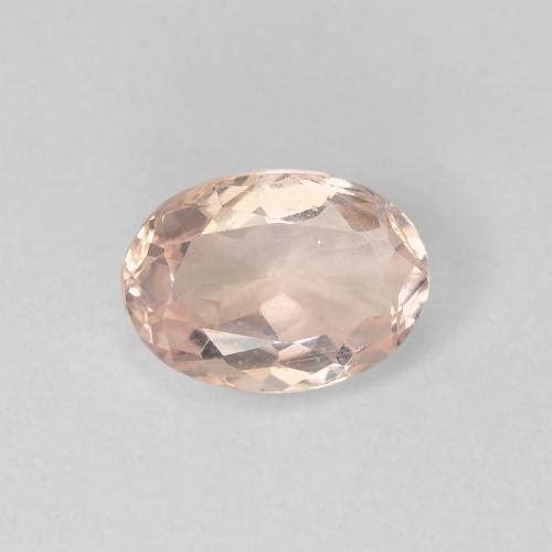 Morganite naturale rosa da 0,87 ct, taglio ovale, VS