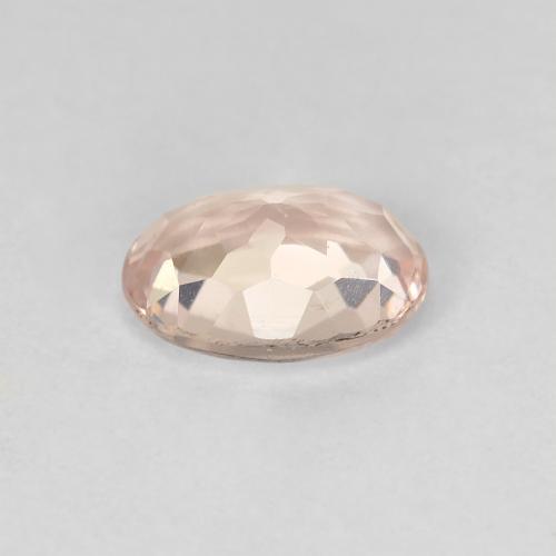 Morganite naturale rosa da 0,87 ct, taglio ovale, VS