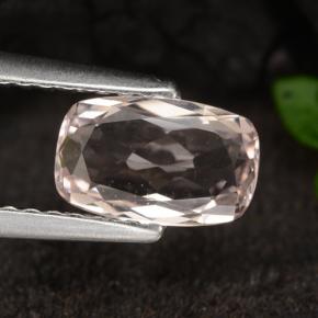 Morganite Rosa chiaro naturale da 0.82 ct, Taglio a cuscino, VVS
