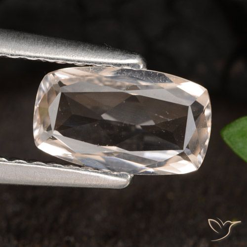 0.80ct Naturale Rosa medio Morganite, Cuscino, VVS-VS