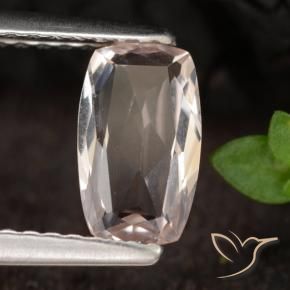 Morganite Rosa medio naturale da 0.80 ct, Cuscino, VVS-VS