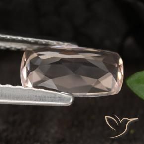 Morganite Rosa medio naturale da 0.80 ct, Cuscino, VVS-VS