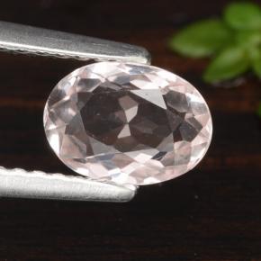 Morganite naturale rosa da 0,78 ct, taglio ovale, VVS