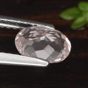 Morganite naturale rosa da 0,78 ct, taglio ovale, VVS