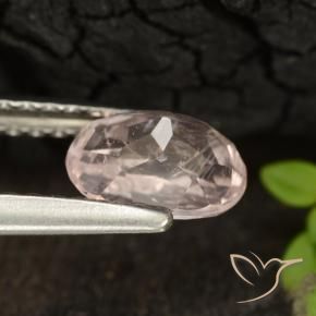 Morganite Rosa chiaro naturale da 0.79 ct, Ovale, VS