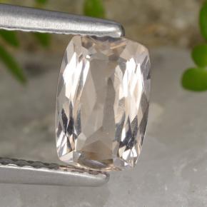 Morganite Rosa chiaro naturale da 0.84 ct, Taglio a cuscino, VVS-VS