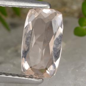 Morganite Rosa Molto Chiaro naturale da 0.95 ct, Taglio a cuscino, VVS-VS