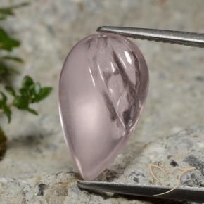 Morganite Rosa chiaro naturale da 5.49 ct, Forma a pera, Trasparente
