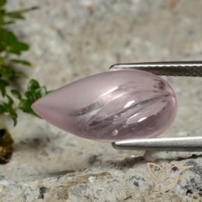 Morganite Rosa chiaro naturale da 5.49 ct, Forma a pera, Trasparente