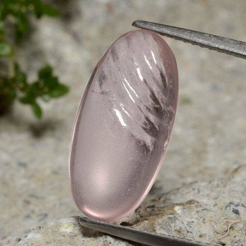 4.80ct Naturale Rosa Corallo Chiaro Morganite, Ovale, Trasparente