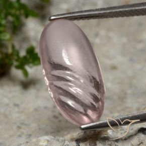 Morganite Rosa Corallo Chiaro naturale da 4.80 ct, Ovale, Trasparente