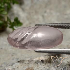 Morganite Rosa Corallo Chiaro naturale da 4.80 ct, Ovale, Trasparente