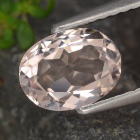 Morganite naturale rosa da 1,05 ct, taglio ovale, VVS-VS