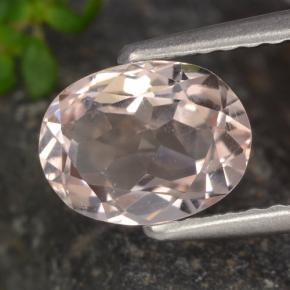 Morganite naturale rosa da 1,05 ct, taglio ovale, VVS-VS