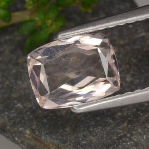 Morganite naturale rosa da 1,10 ct, taglio a cuscino, VS