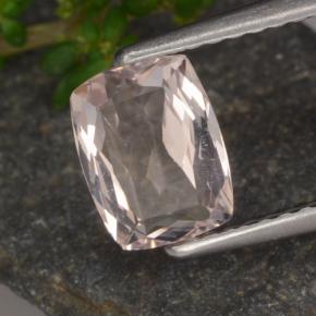Morganite naturale rosa da 1,10 ct, taglio a cuscino, VS