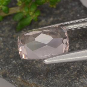 Morganite naturale rosa da 1,10 ct, taglio a cuscino, VS