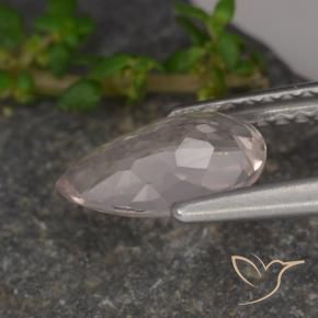 Morganite Rosa chiaro naturale da 1.02 ct, Forma a pera, VS