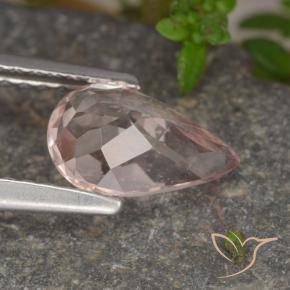 Morganite Rosa chiaro naturale da 1.01 ct, Forma a pera, VS