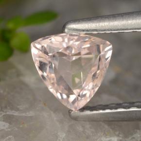 Morganite naturale rosa da 0,50 ct, trillion, VVS-VS