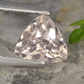 Morganite naturale rosa da 0,56 ct, trillion, VS
