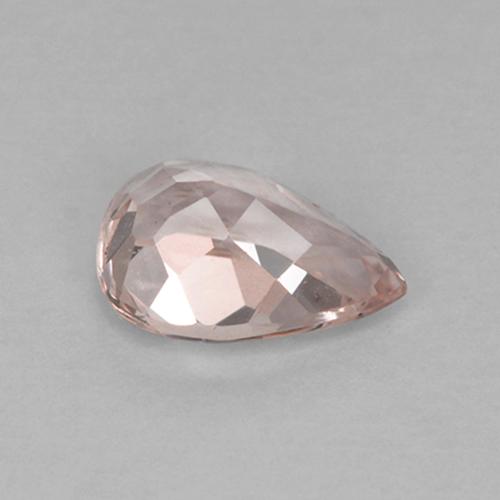 Morganite naturale rosa da 0,57 ct, taglio a pera, VVS